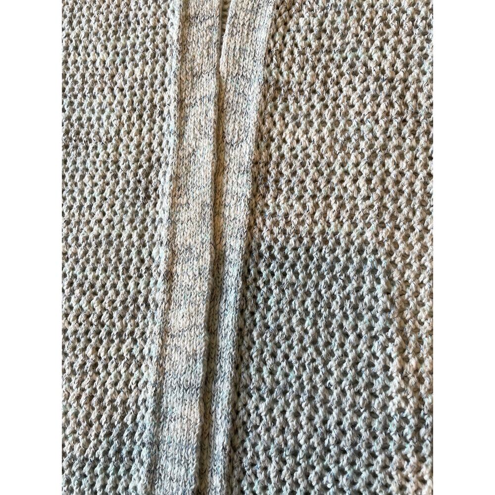 J. Jill Wearever Open Front Cardigan Knit Sweater Sz SP Open Weave 3/4 Sleeves - Picture 5 of 9